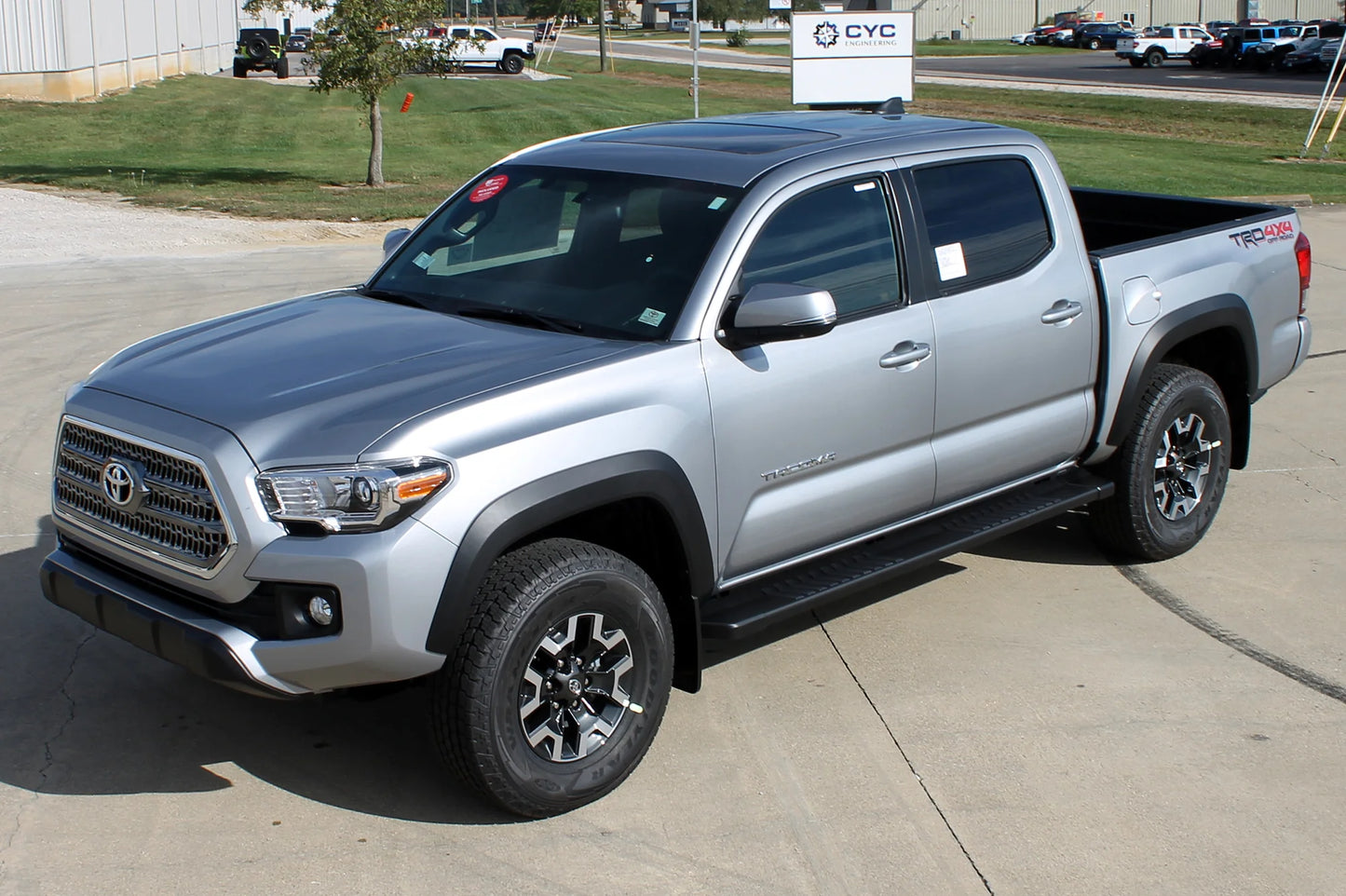 RAPTOR 6" OEM BLACK RUNNING BOARD 05-23 TACOMA CREW CAB