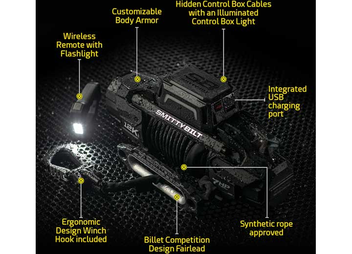X2O GEN3 10K Winch with Synthetic Rope