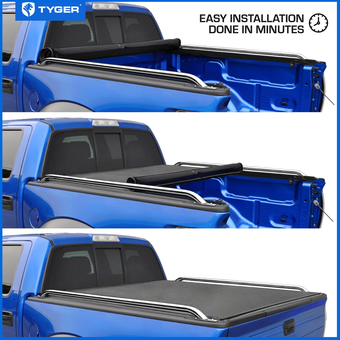 TYGER T2X Soft Roll-Up 09-24 Ram 1500 Classic | 5'7" Bed