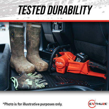 ENTHUZE FLOOR MATS FRONT & REAR 18-23 TOYOTA TACOMA
