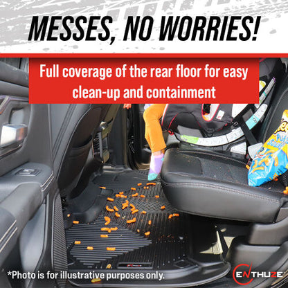 ENTHUZE FLOOR MATS FRONT & REAR 18-23 TOYOTA TACOMA
