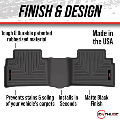 ENTHUZE FLOOR MATS FRONT & REAR 18-23 TOYOTA TACOMA