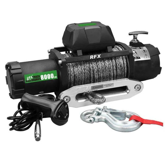 RFX 8000Lb Winch w/ 5.2Hp Series Wound Synth Rope